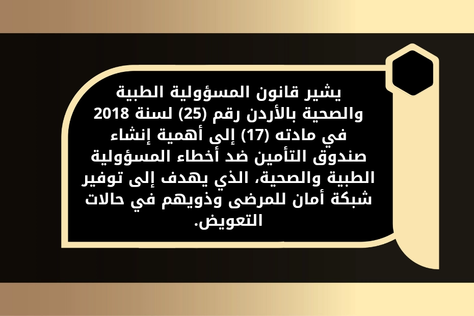 قانون المسائلة الطبية في الاردن