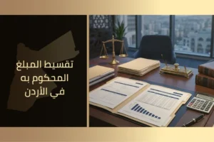 تقسيط المبلغ المحكوم به في الأردن