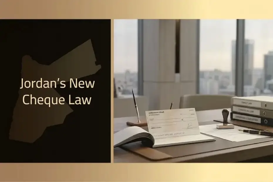 Jordan's new cheque law and cheque limitation periods